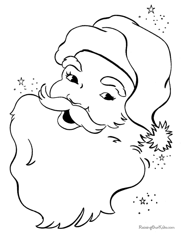 Dibujo para colorear: Papá Noel (Personajes) #104691 - Dibujos para Colorear e Imprimir Gratis