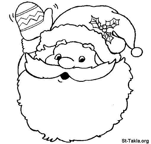 Dibujo para colorear: Papá Noel (Personajes) #104722 - Dibujos para Colorear e Imprimir Gratis