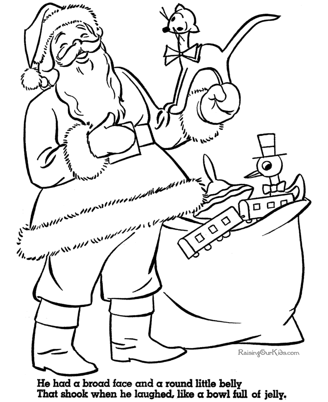 Dibujo para colorear: Papá Noel (Personajes) #104734 - Dibujos para Colorear e Imprimir Gratis