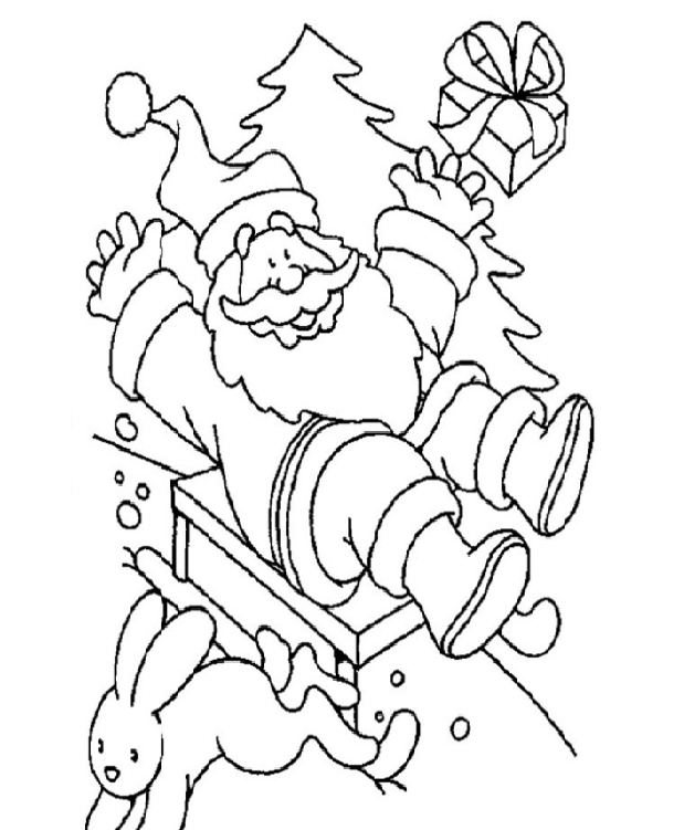 Dibujo para colorear: Papá Noel (Personajes) #104741 - Dibujos para Colorear e Imprimir Gratis