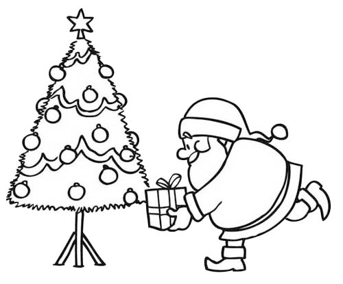 Dibujo para colorear: Papá Noel (Personajes) #104742 - Dibujos para Colorear e Imprimir Gratis