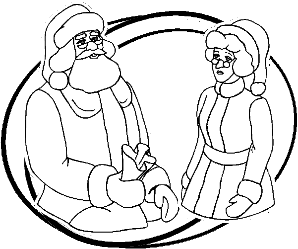 Dibujo para colorear: Papá Noel (Personajes) #104751 - Dibujos para Colorear e Imprimir Gratis