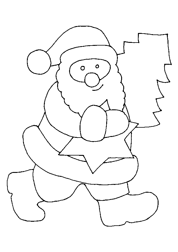 Dibujo para colorear: Papá Noel (Personajes) #104768 - Dibujos para Colorear e Imprimir Gratis