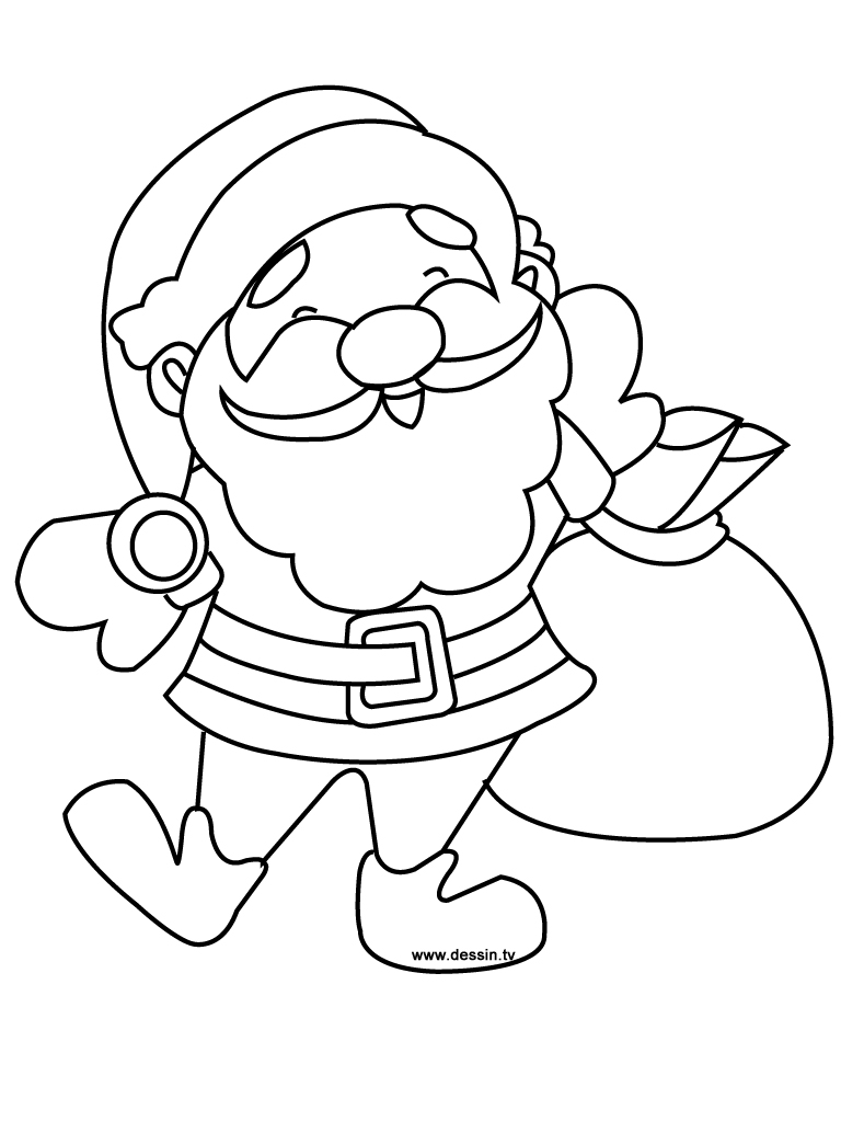 Dibujo para colorear: Papá Noel (Personajes) #104830 - Dibujos para Colorear e Imprimir Gratis