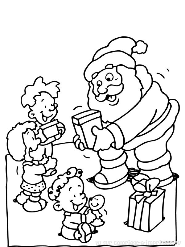 Dibujo para colorear: Papá Noel (Personajes) #104838 - Dibujos para Colorear e Imprimir Gratis