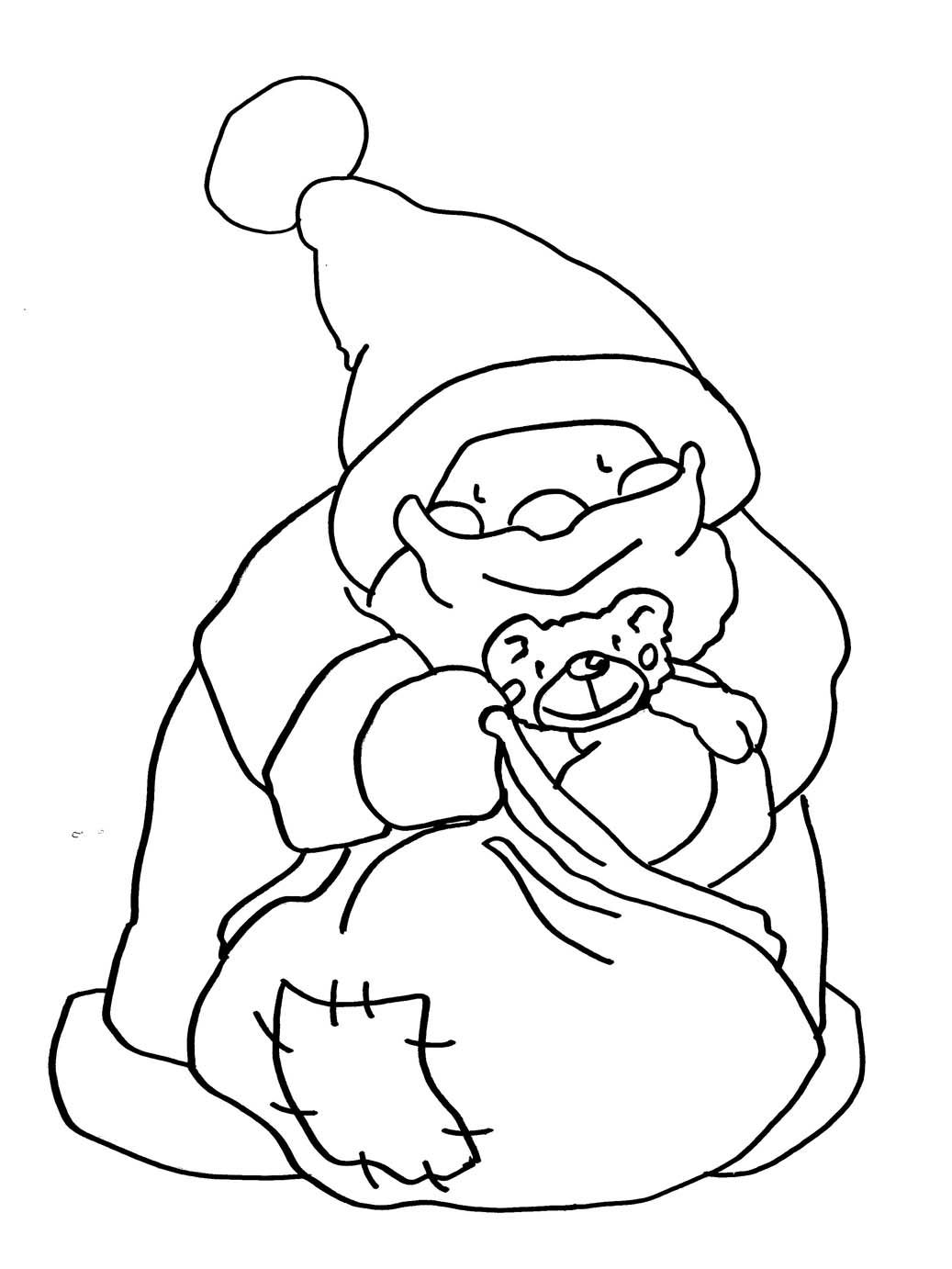 Dibujo para colorear: Papá Noel (Personajes) #104857 - Dibujos para Colorear e Imprimir Gratis