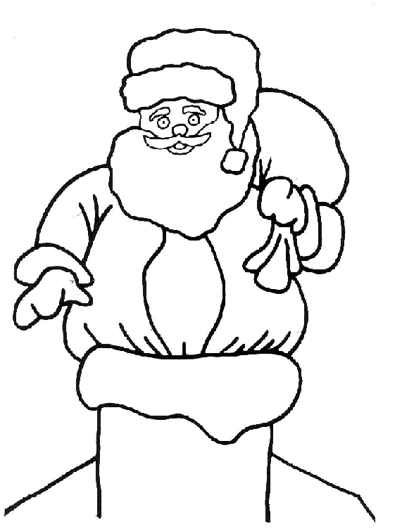 Dibujo para colorear: Papá Noel (Personajes) #104877 - Dibujos para Colorear e Imprimir Gratis