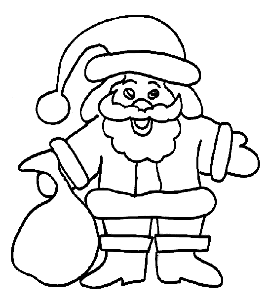 Dibujo para colorear: Papá Noel (Personajes) #104891 - Dibujos para Colorear e Imprimir Gratis