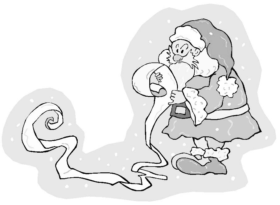 Dibujo para colorear: Papá Noel (Personajes) #104897 - Dibujos para Colorear e Imprimir Gratis