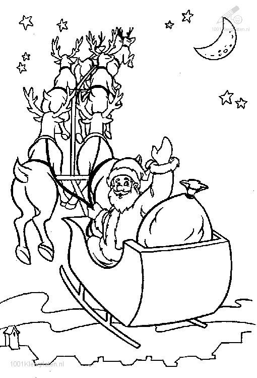 Dibujo para colorear: Papá Noel (Personajes) #104914 - Dibujos para Colorear e Imprimir Gratis