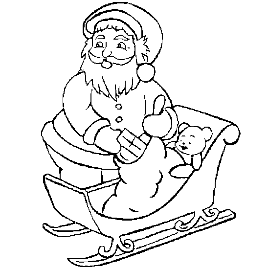 Dibujo para colorear: Papá Noel (Personajes) #104942 - Dibujos para Colorear e Imprimir Gratis