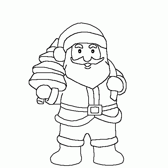 Dibujo para colorear: Papá Noel (Personajes) #104945 - Dibujos para Colorear e Imprimir Gratis