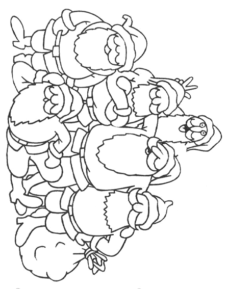 Dibujo para colorear: Papá Noel (Personajes) #104985 - Dibujos para Colorear e Imprimir Gratis