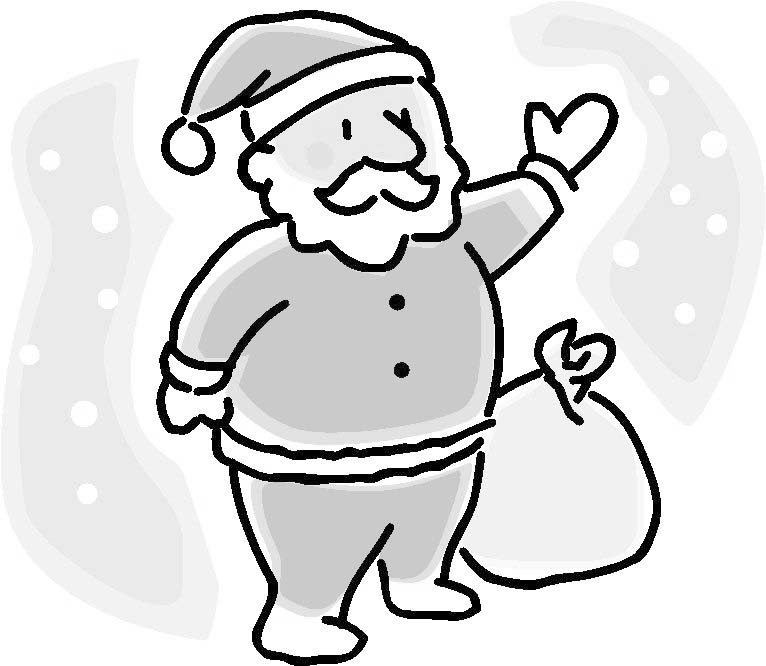 Dibujo para colorear: Papá Noel (Personajes) #104990 - Dibujos para Colorear e Imprimir Gratis