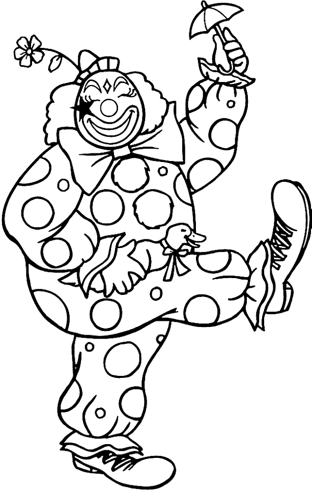 Dibujo para colorear: Payaso (Personajes) #90945 - Dibujos para Colorear e Imprimir Gratis