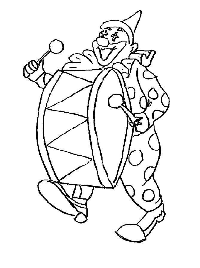 Dibujo para colorear: Payaso (Personajes) #90966 - Dibujos para Colorear e Imprimir Gratis