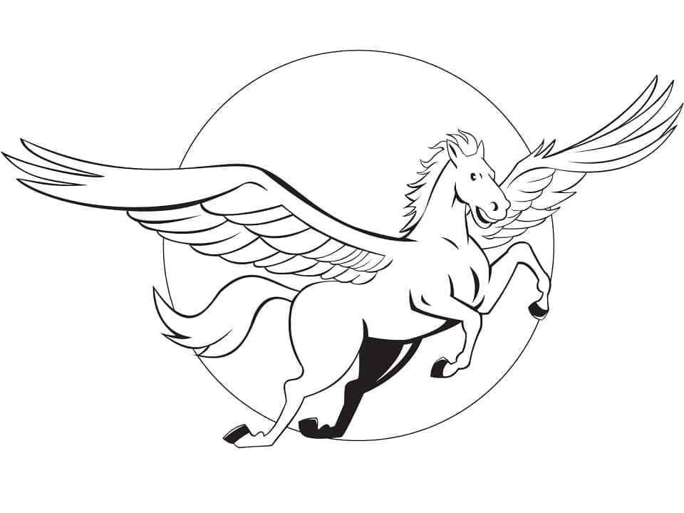 Dibujo gratuito Pegaso #209049 de la coleccion Personajes para imprimir Dibujo gratuito Pegaso #209049 de la coleccion Personajes para imprimir