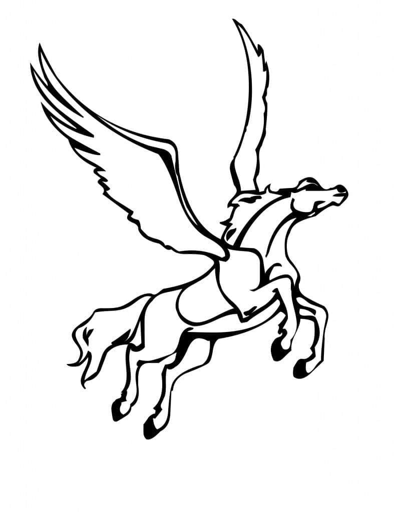 Dibujo gratuito Pegaso #209055 de la coleccion Personajes para imprimir Dibujo gratuito Pegaso #209055 de la coleccion Personajes para imprimir