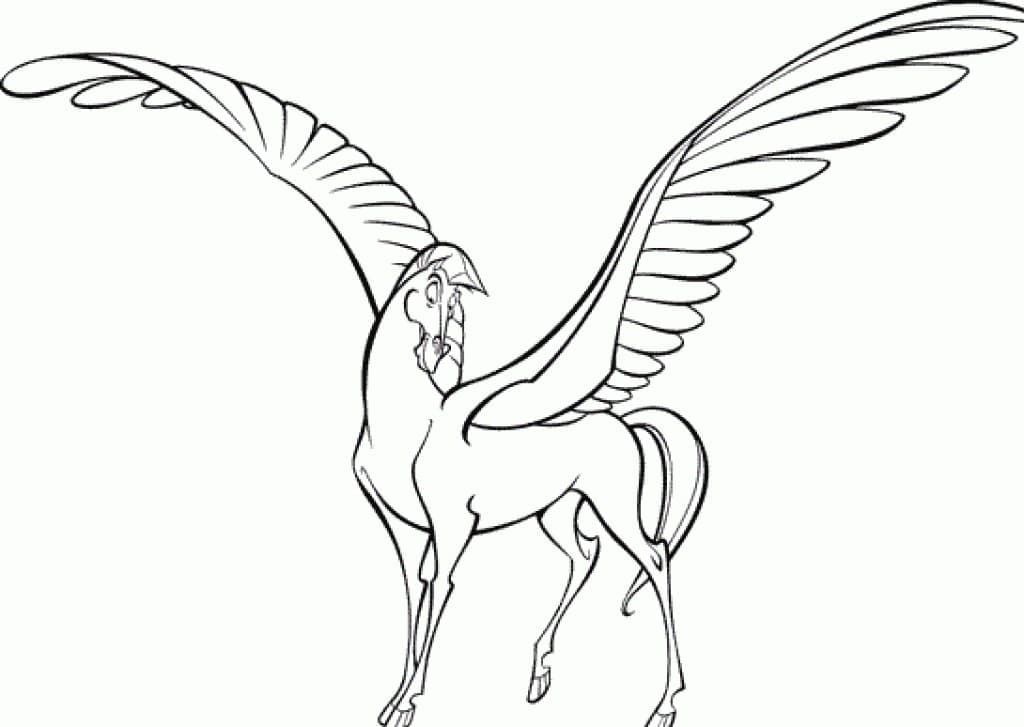 Dibujo gratuito Pegaso #209064 de la coleccion Personajes para imprimir