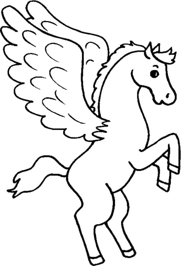 Dibujo gratuito Pegaso #209076 de la coleccion Personajes para imprimir Dibujo gratuito Pegaso #209076 de la coleccion Personajes para imprimir