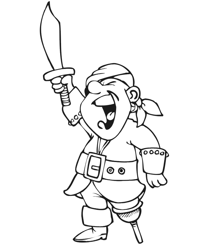 Dibujo para colorear: Pirata (Personajes) #105010 - Dibujos para Colorear e Imprimir Gratis