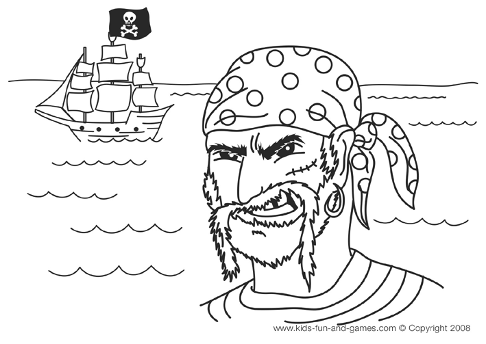 Dibujo para colorear: Pirata (Personajes) #105025 - Dibujos para Colorear e Imprimir Gratis