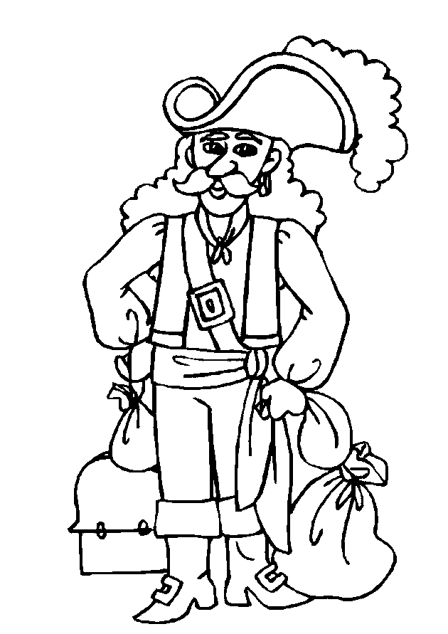 Dibujos de Pirata #105069 (Personajes) para colorear – Páginas imprimibles  gratis