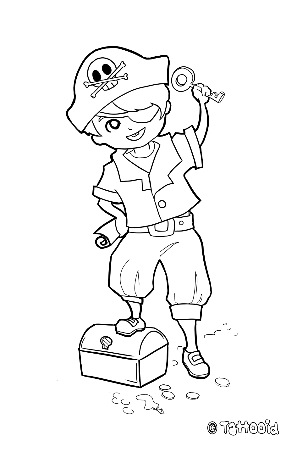 Dibujo para colorear: Pirata (Personajes) #105165 - Dibujos para Colorear e Imprimir Gratis