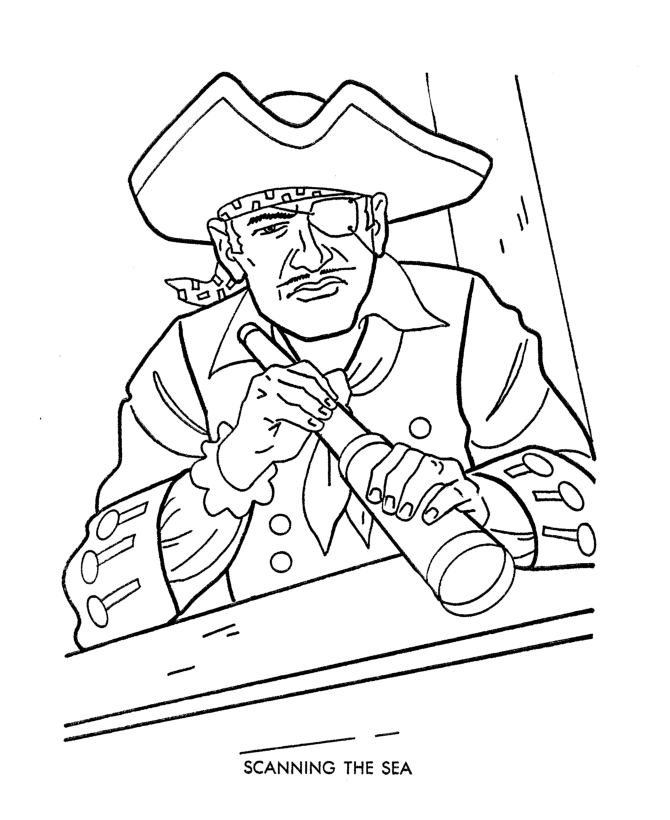 Dibujo para colorear: Pirata (Personajes) #105184 - Dibujos para Colorear e Imprimir Gratis