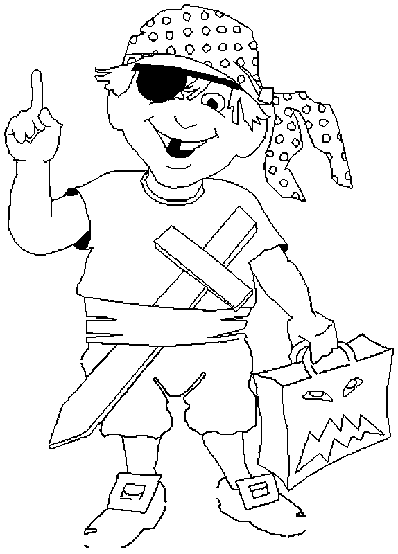 Dibujo para colorear: Pirata (Personajes) #105192 - Dibujos para Colorear e Imprimir Gratis