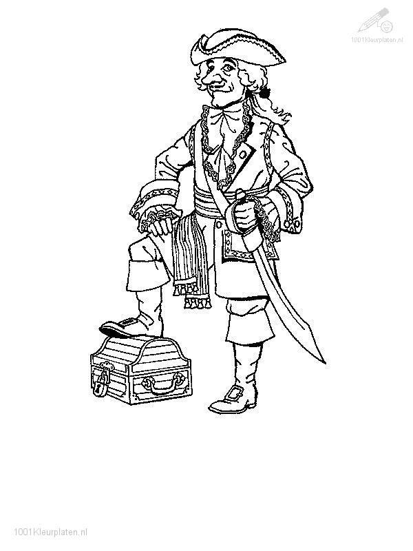 Dibujo para colorear: Pirata (Personajes) #105279 - Dibujos para Colorear e Imprimir Gratis