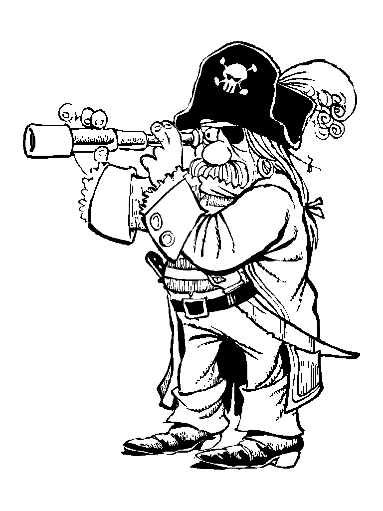 Dibujo para colorear: Pirata (Personajes) #105343 - Dibujos para Colorear e Imprimir Gratis