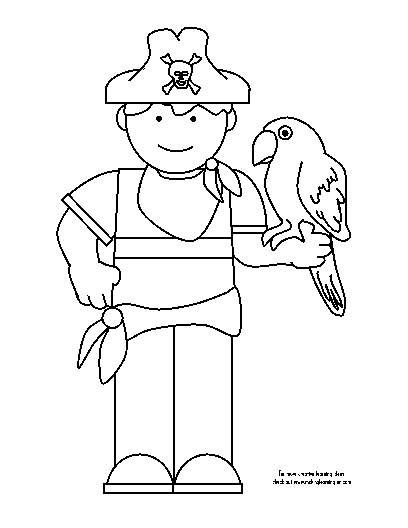 Dibujo para colorear: Pirata (Personajes) #105348 - Dibujos para Colorear e Imprimir Gratis