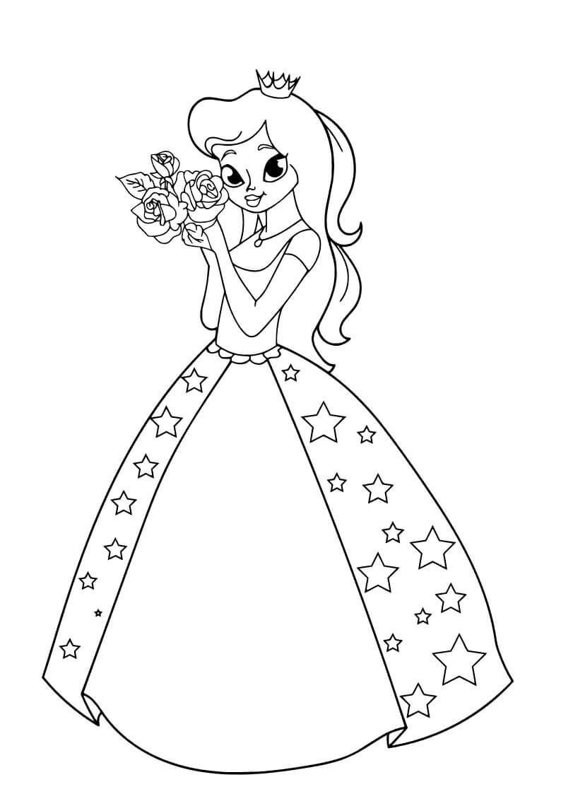 Dibujo gratuito Princesa #170936 de la coleccion Personajes para imprimir