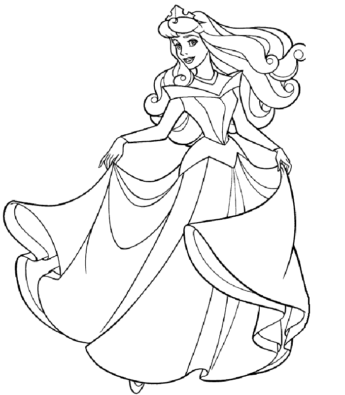 Dibujo para colorear: Princesa (Personajes) #85176 - Dibujos para Colorear e Imprimir Gratis