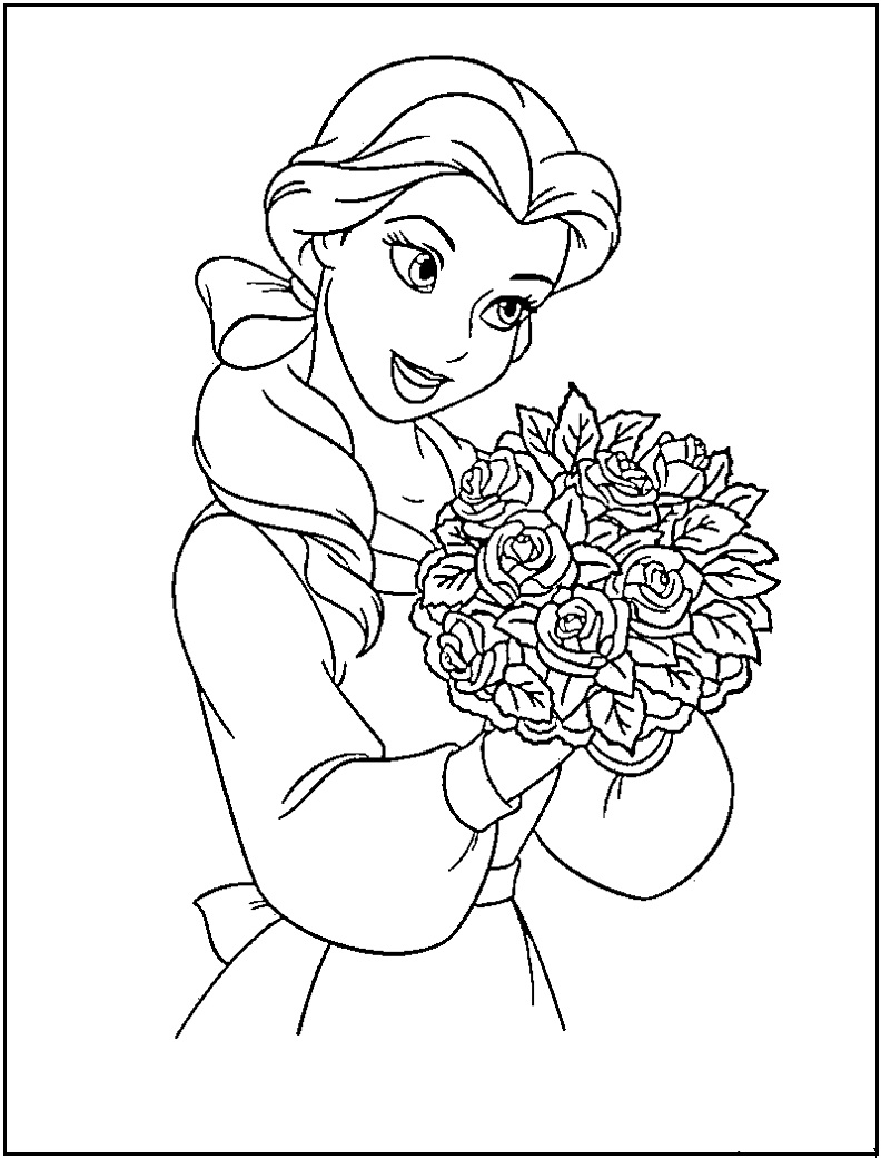 Dibujo para colorear: Princesa (Personajes) #85184 - Dibujos para Colorear e Imprimir Gratis