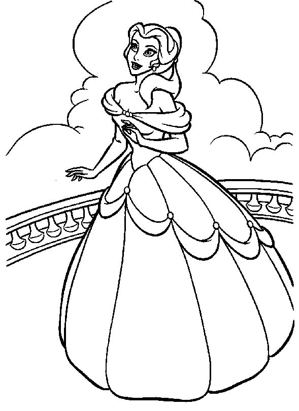 Dibujo para colorear: Princesa (Personajes) #85187 - Dibujos para Colorear e Imprimir Gratis