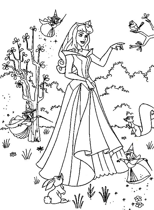 Dibujo para colorear: Princesa (Personajes) #85195 - Dibujos para Colorear e Imprimir Gratis