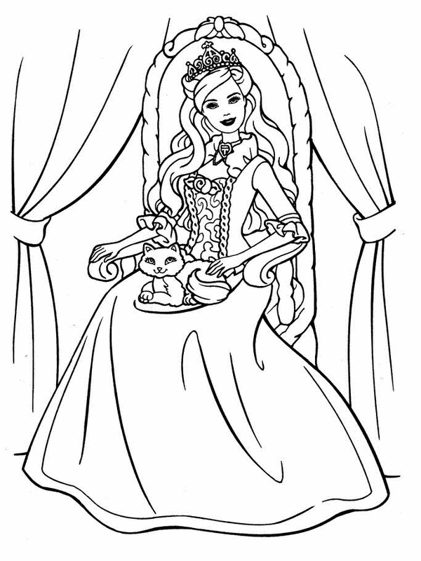 Dibujo para colorear: Princesa (Personajes) #85200 - Dibujos para Colorear e Imprimir Gratis