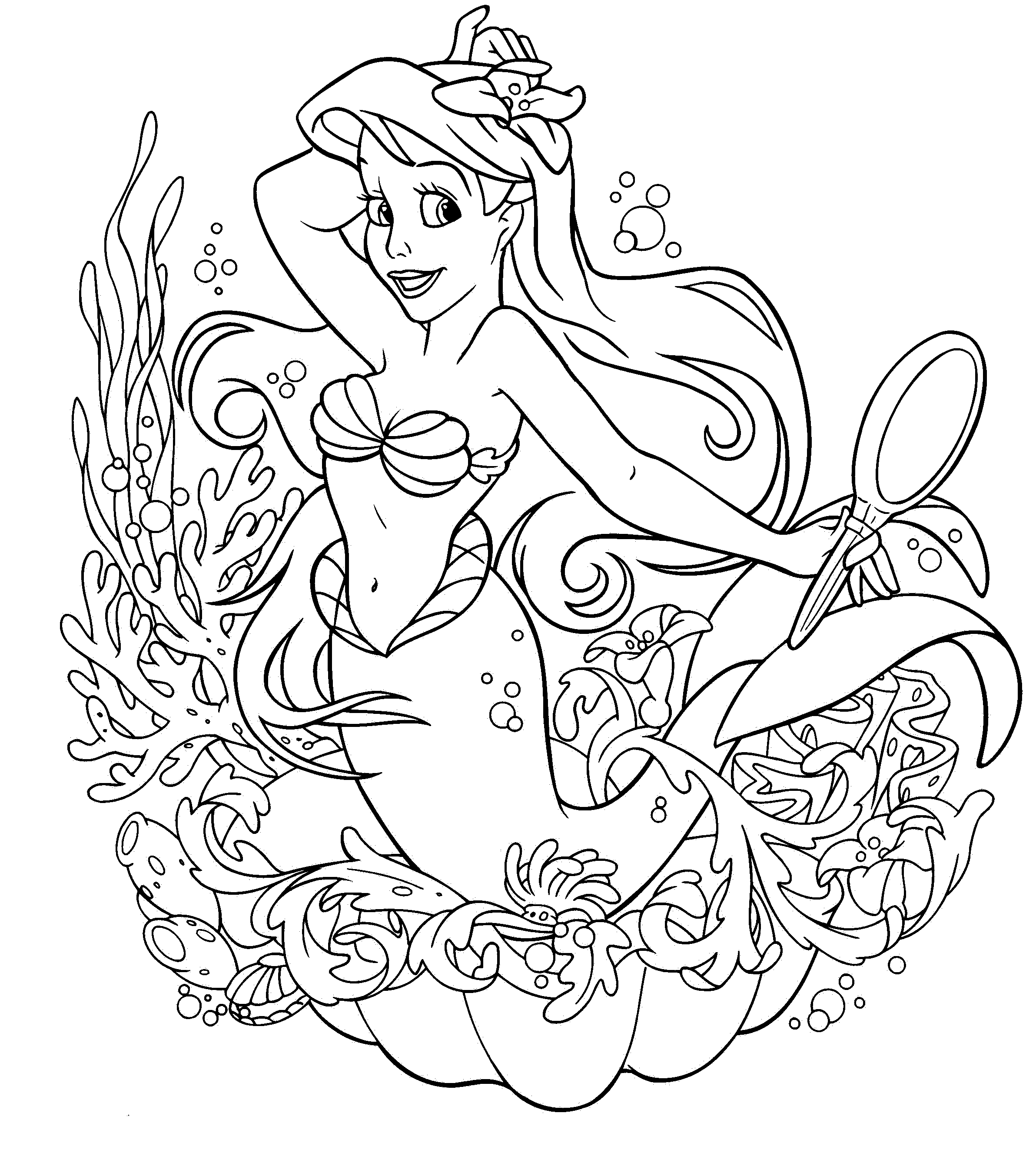 Dibujo para colorear: Princesa (Personajes) #85203 - Dibujos para Colorear e Imprimir Gratis