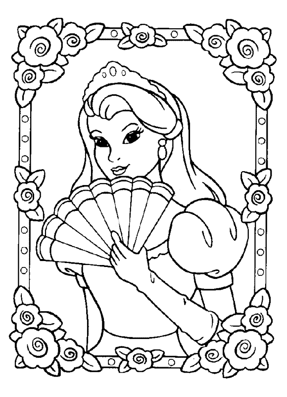 Dibujo para colorear: Princesa (Personajes) #85204 - Dibujos para Colorear e Imprimir Gratis