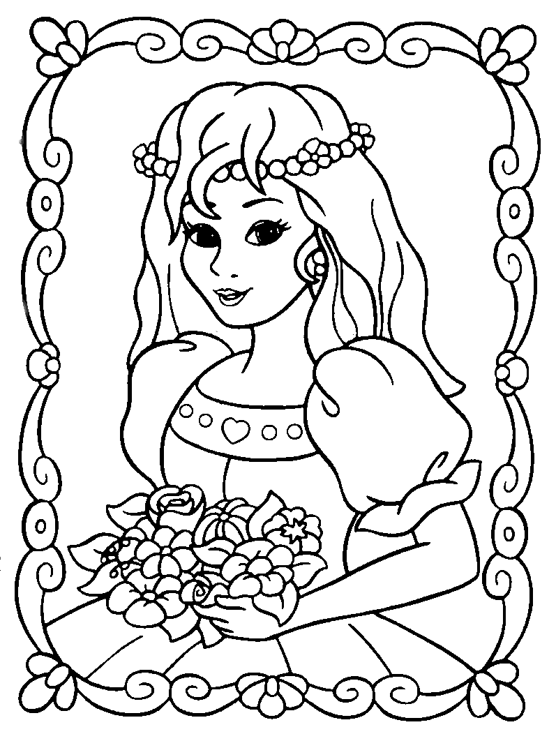 Dibujos de Princesa #85215 (Personajes) para colorear – Páginas imprimibles  gratis