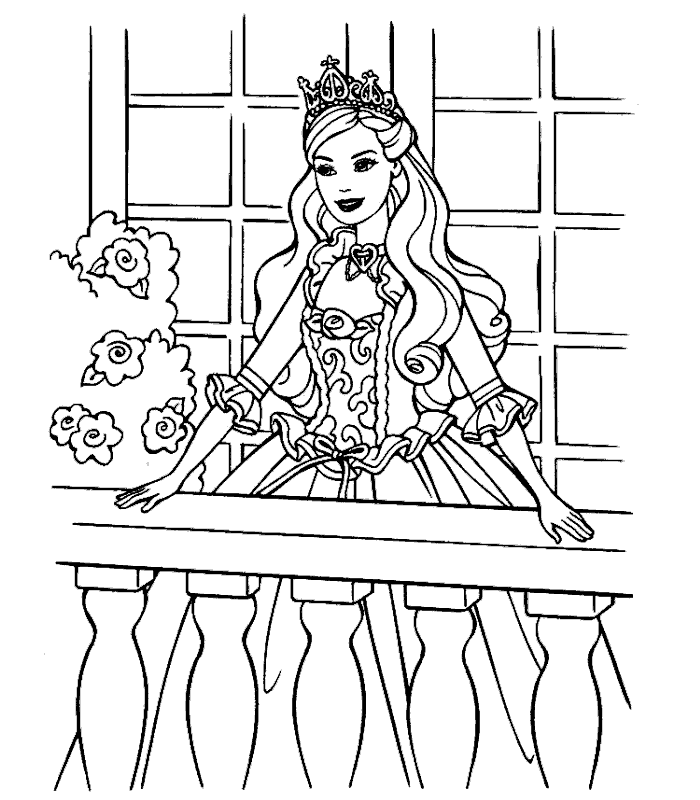 Dibujo para colorear: Princesa (Personajes) #85221 - Dibujos para Colorear e Imprimir Gratis