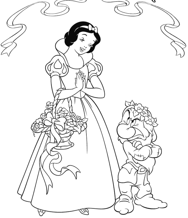 Dibujo para colorear: Princesa (Personajes) #85226 - Dibujos para Colorear e Imprimir Gratis