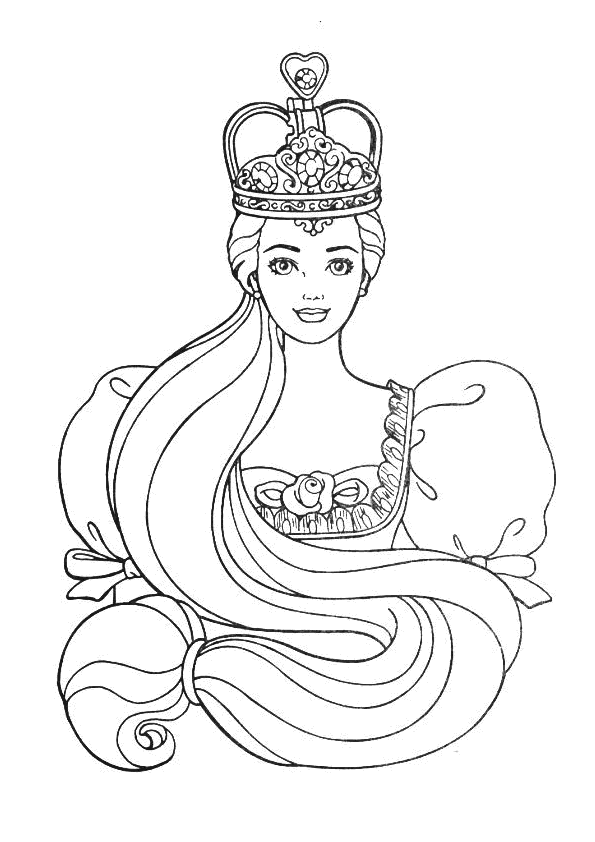 Dibujo para colorear: Princesa (Personajes) #85240 - Dibujos para Colorear e Imprimir Gratis