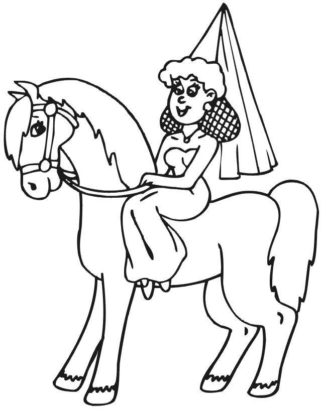 Dibujo para colorear: Princesa (Personajes) #85257 - Dibujos para Colorear e Imprimir Gratis