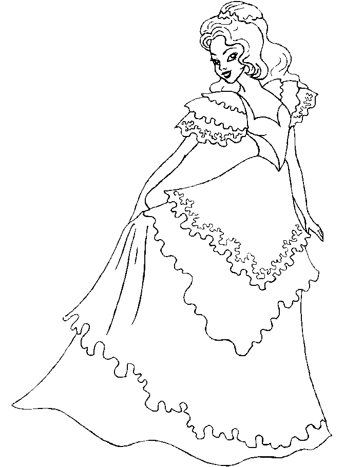 Dibujo para colorear: Princesa (Personajes) #85268 - Dibujos para Colorear e Imprimir Gratis