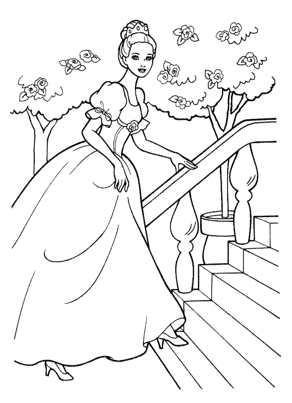 Dibujo para colorear: Princesa (Personajes) #85269 - Dibujos para Colorear e Imprimir Gratis