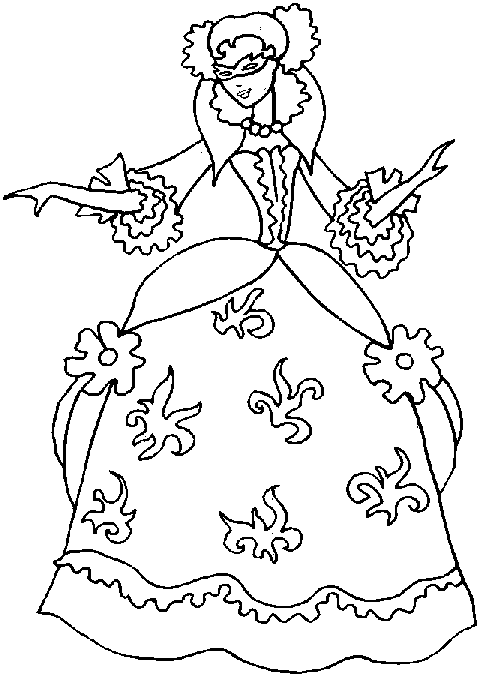 Dibujo para colorear: Princesa (Personajes) #85272 - Dibujos para Colorear e Imprimir Gratis