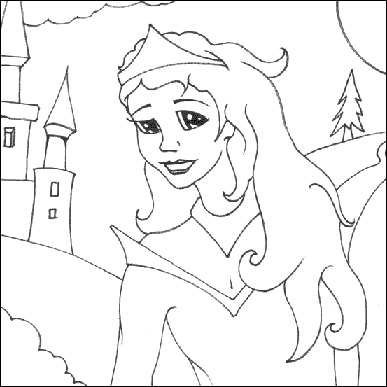 Dibujo para colorear: Princesa (Personajes) #85279 - Dibujos para Colorear e Imprimir Gratis